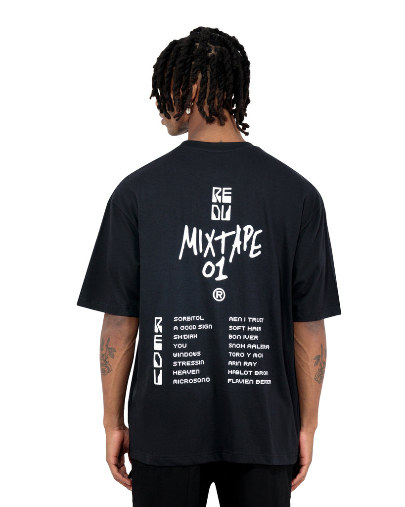 Black Mixed Tape T-Shirt