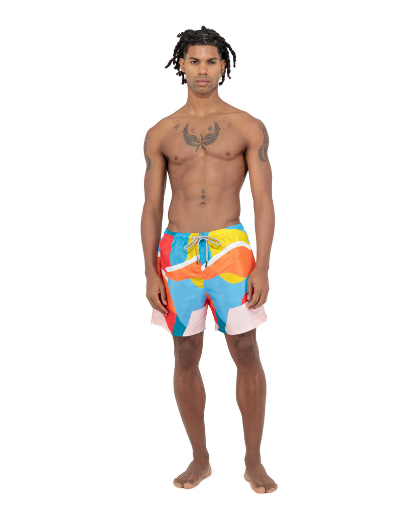Colorful Abstract Swim Shorts